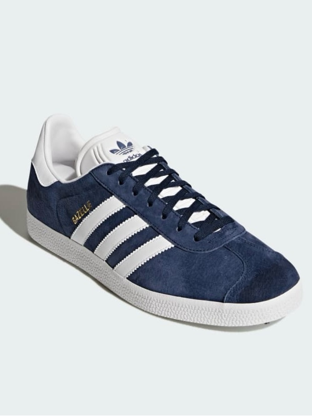 Adidas Gazelle Suede Sneaker in Navy and White